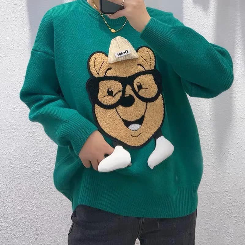 Pooh 3D detailing Sweaters