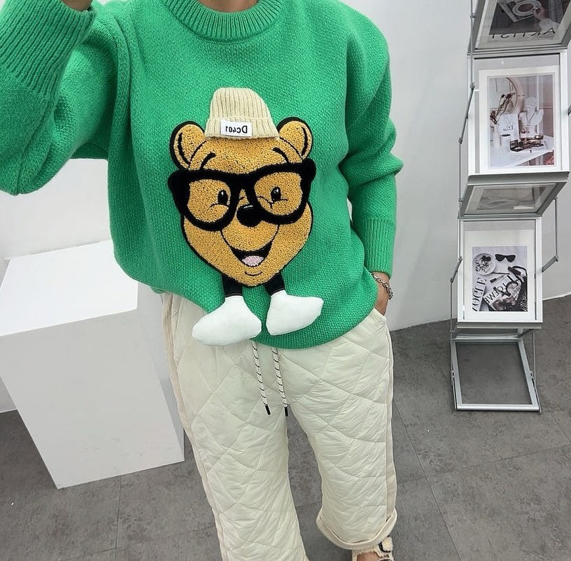 Pooh 3D detailing Sweaters