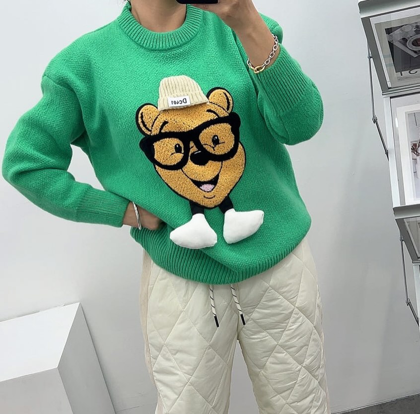 Pooh 3D detailing Sweaters