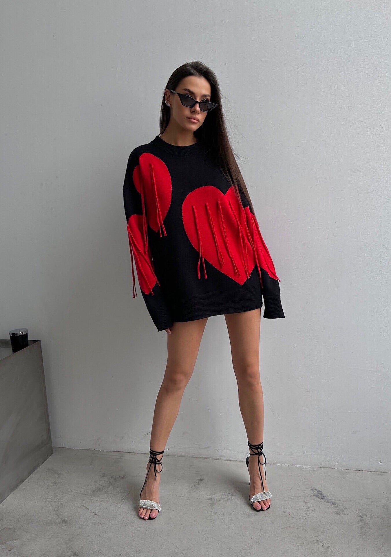 Gemini 3D fringe detailing Sweaters