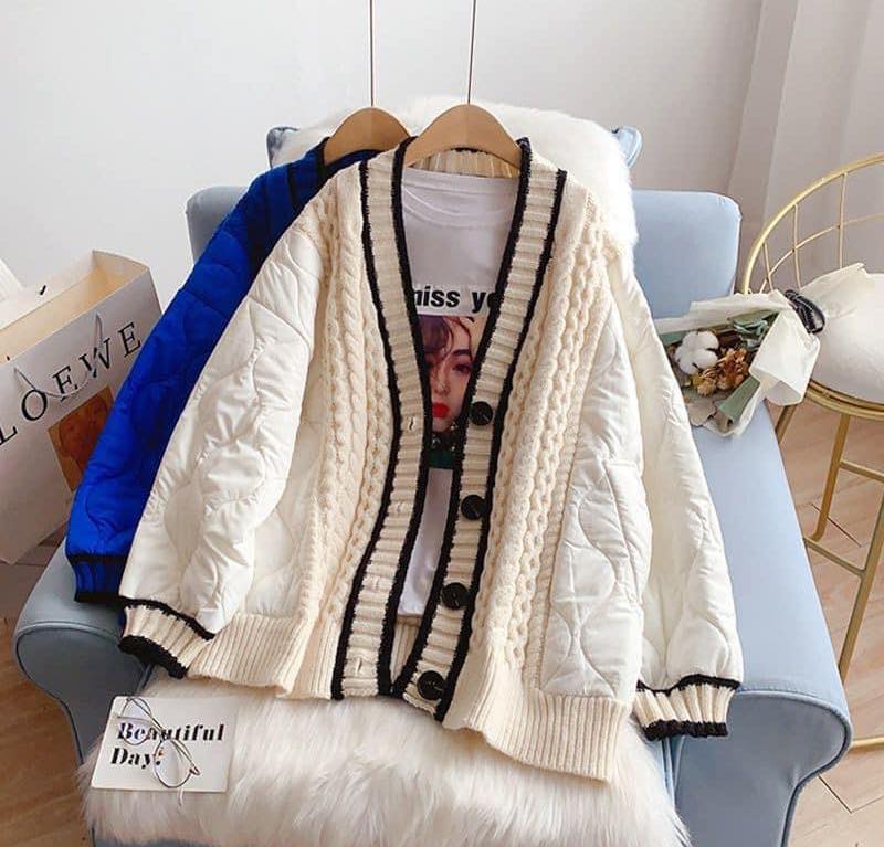 Emma Padded Sweater Knitted Jacket