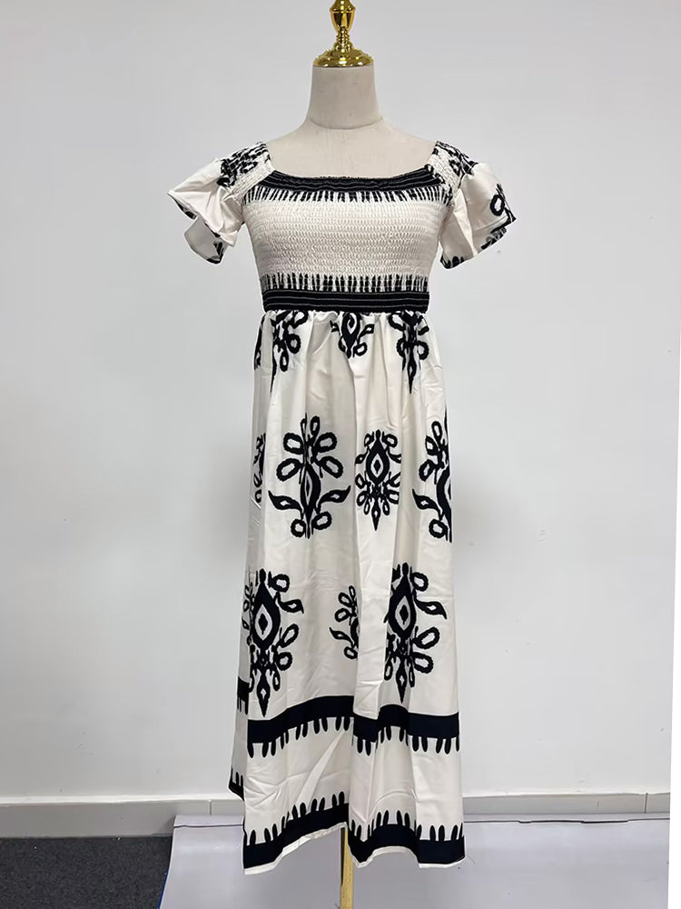 Seville Summer long Midi Dress