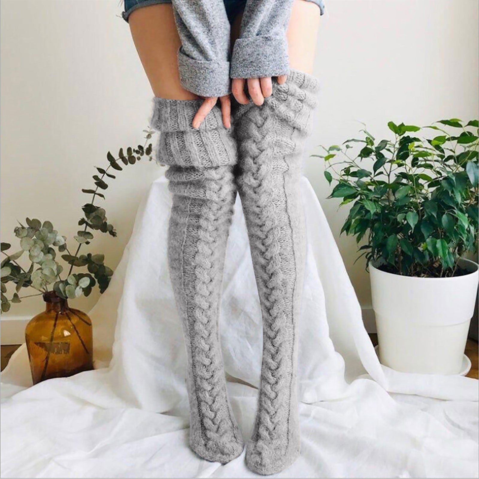 Long Over-Knee Length Luxury Socks