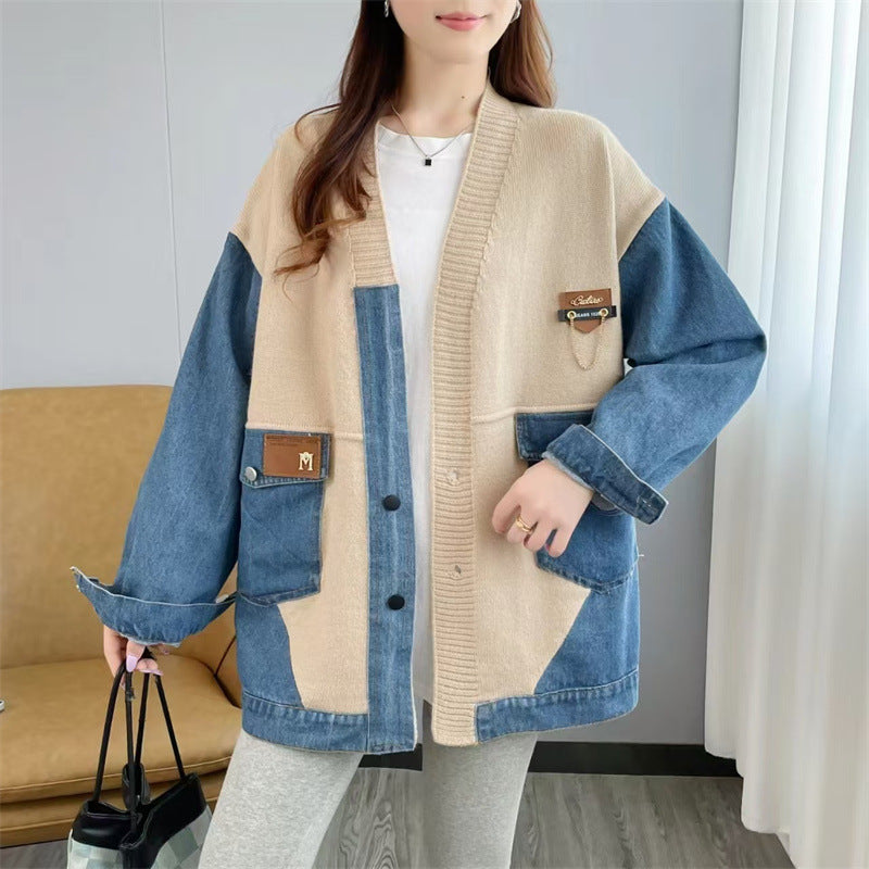 Delta Denim Patchwork Cardigan