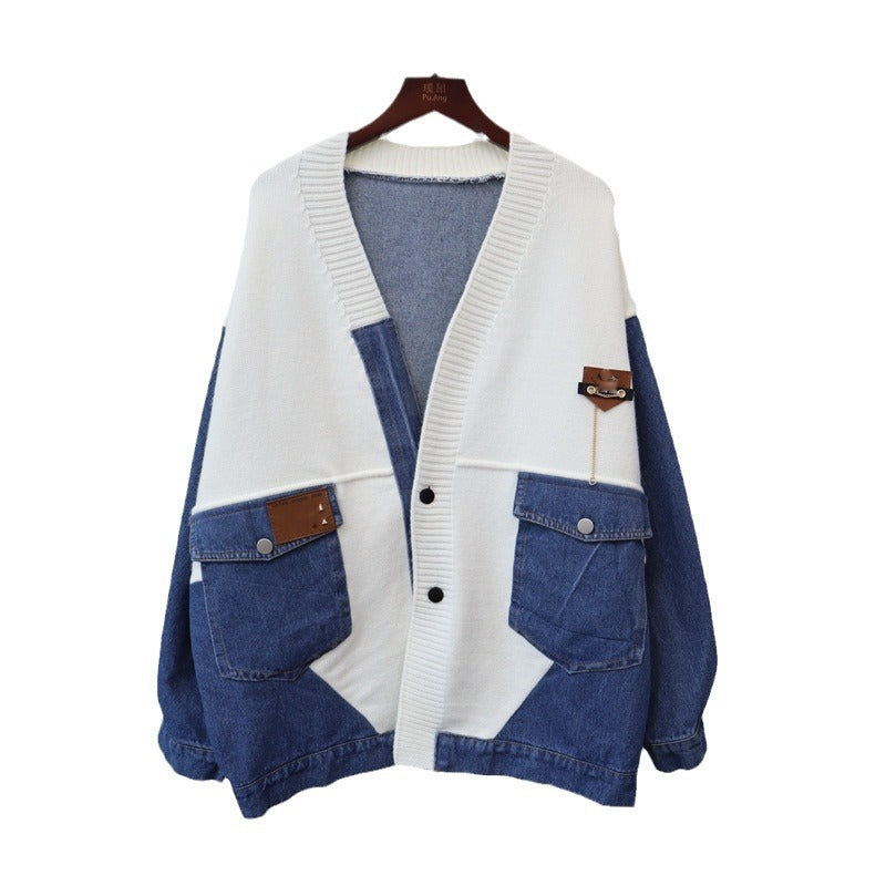 Delta Denim Patchwork Cardigan