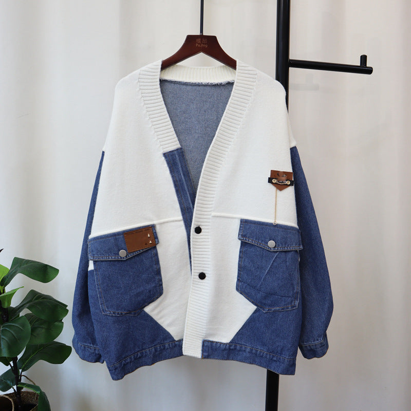 Delta Denim Patchwork Cardigan