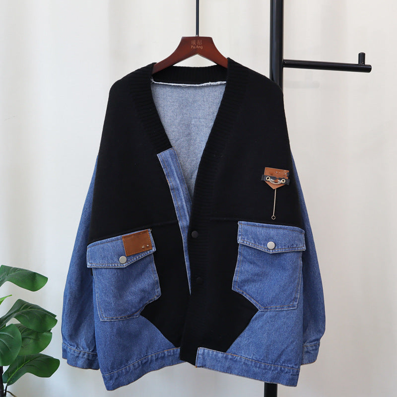 Delta Denim Patchwork Cardigan