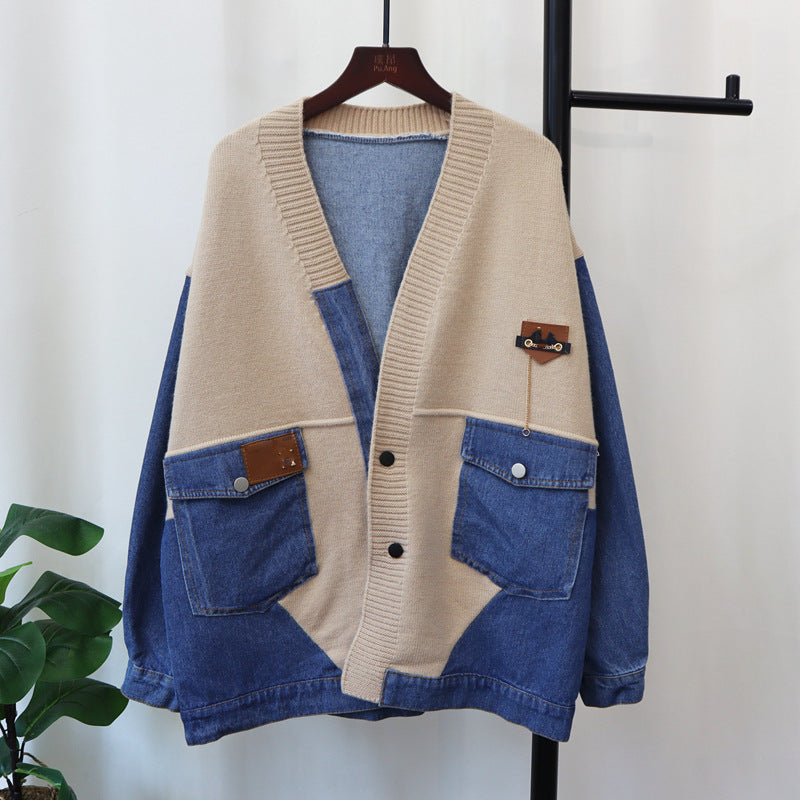 Delta Denim Patchwork Cardigan