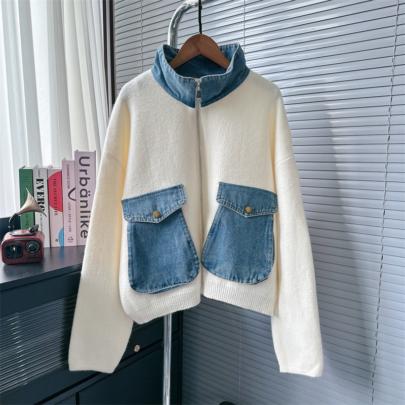 Sula Denim Patchwork Cardigan