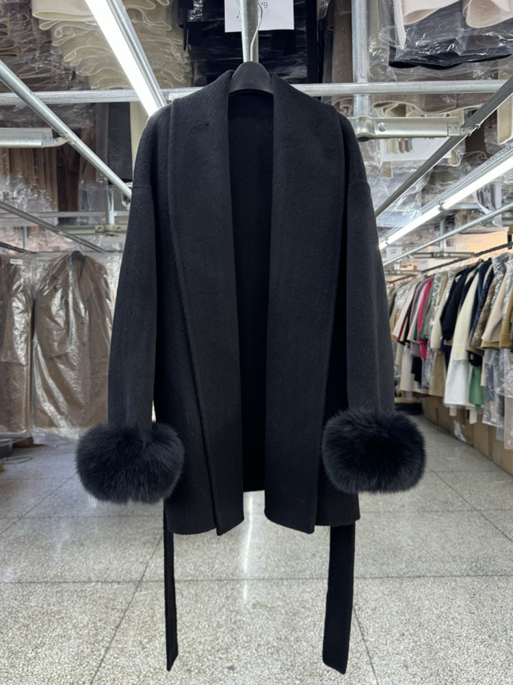 Meridth Fur Trench Coat