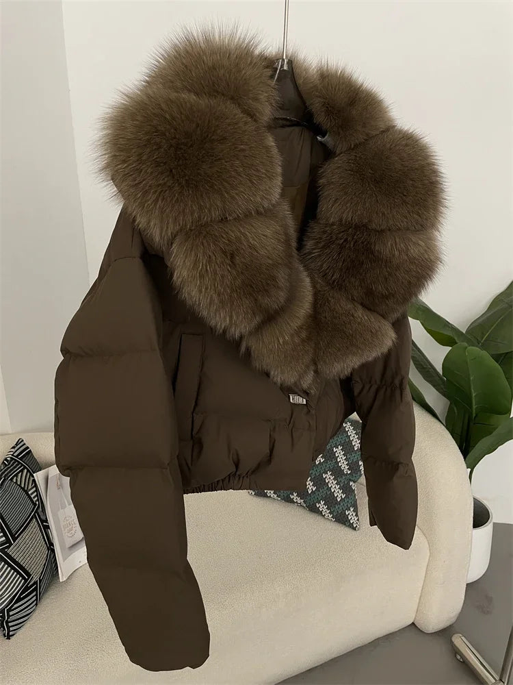 Cressida Puffer Jacket with Fur