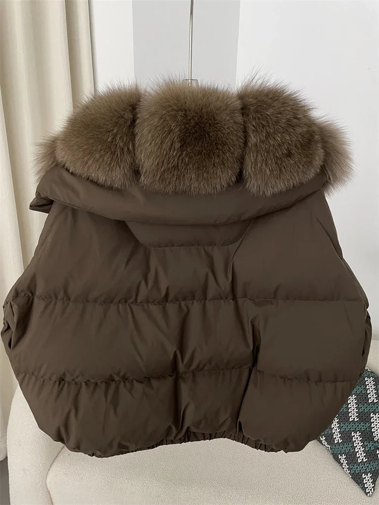 Cressida Puffer Jacket with Fur