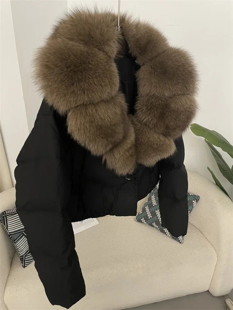 Cressida Puffer Jacket with Fur