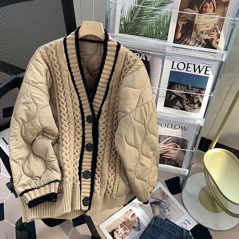 Emma Padded Sweater Knitted Jacket