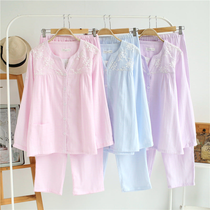 Candy Embroidered Cotton Nightsuits