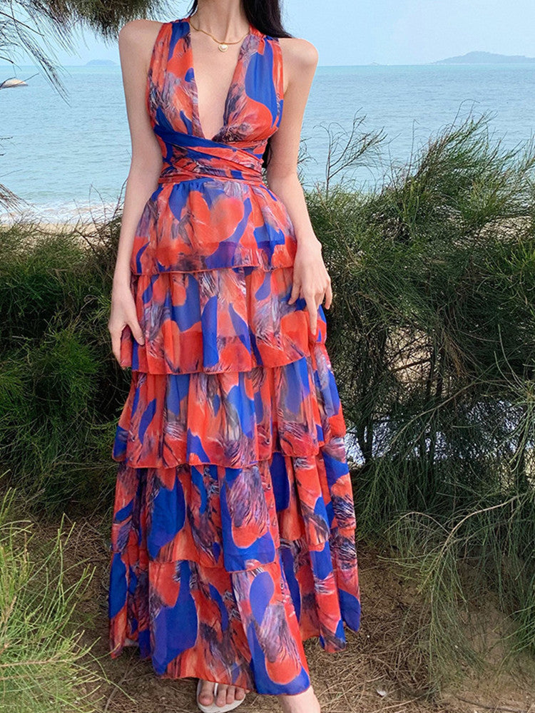 Cayman tye-dye Maxi Dress