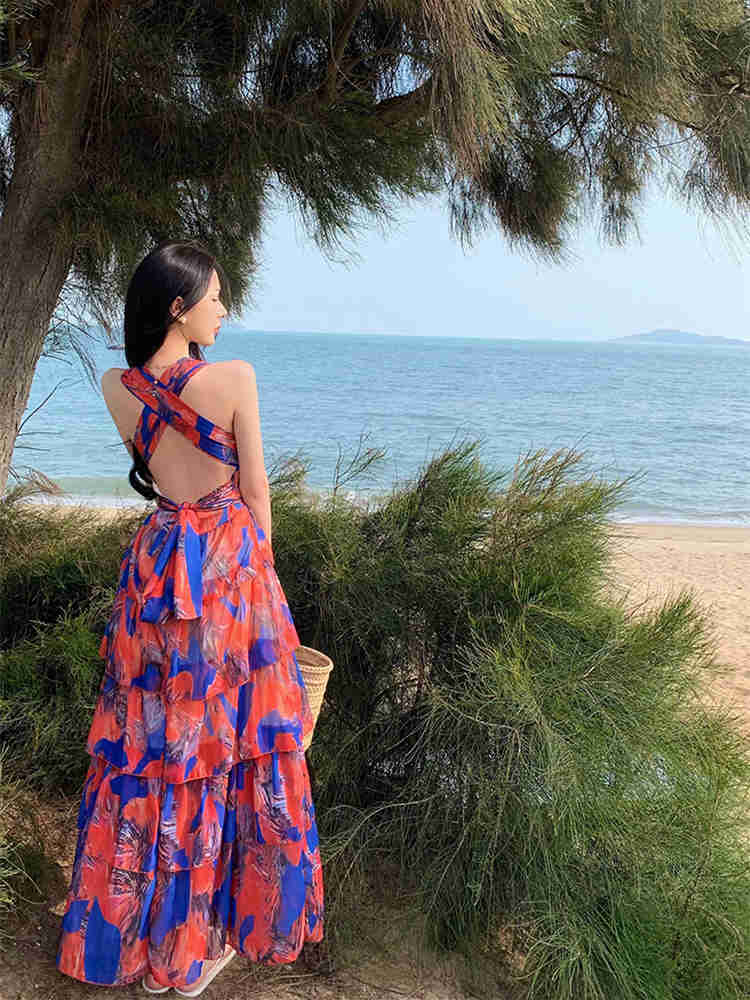 Cayman tye-dye Maxi Dress