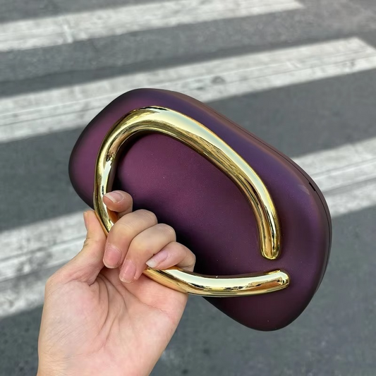 Metal Handle Clutch