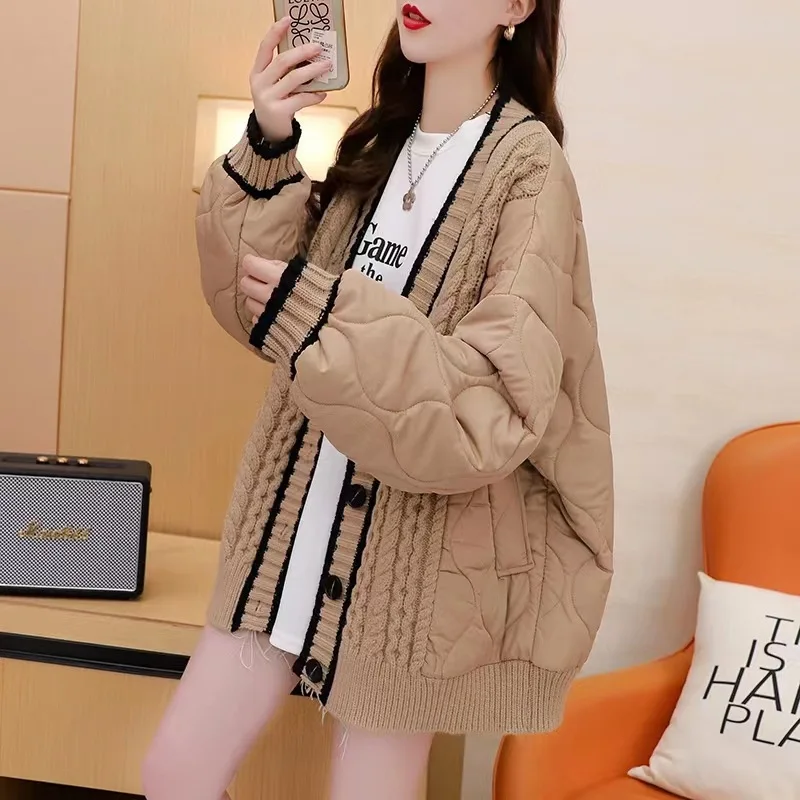 Emma Padded Sweater Knitted Jacket