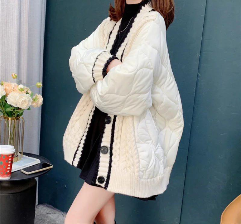 Emma Padded Sweater Knitted Jacket