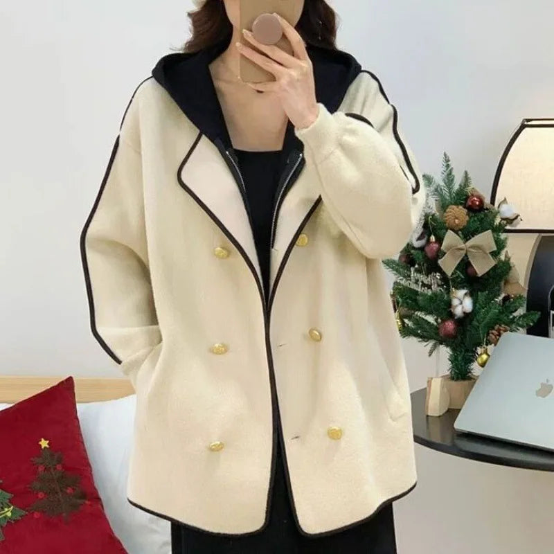 Elma Double-sided Wool Hooded Coat